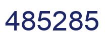 Number 485285 blue image
