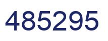 Number 485295 blue image