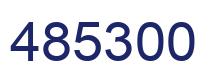 Number 485300 blue image
