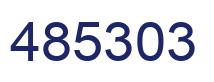 Number 485303 blue image