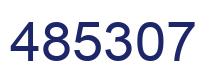 Number 485307 blue image