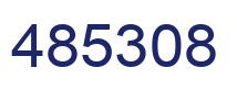 Number 485308 blue image