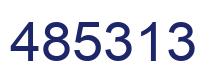 Number 485313 blue image