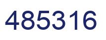 Number 485316 blue image
