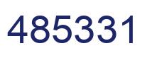 Number 485331 blue image