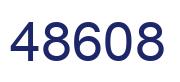 Number 48608 blue image
