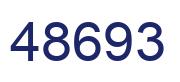Number 48693 blue image