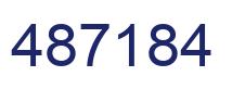 Número 487184 imagen azul