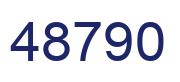 Número 48790 imagen azul