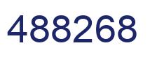 Number 488268 blue image