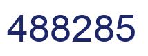 Number 488285 blue image