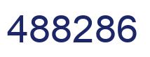 Number 488286 blue image