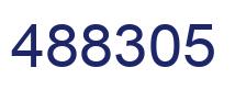 Number 488305 blue image
