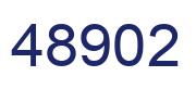 Número 48902 imagen azul