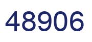 Number 48906 blue image