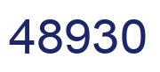 Number 48930 blue image