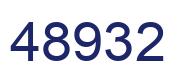 Number 48932 blue image