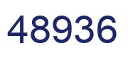 Number 48936 blue image