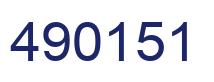 Number 490151 blue image