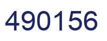 Number 490156 blue image