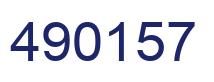 Number 490157 blue image