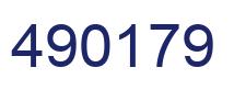 Number 490179 blue image