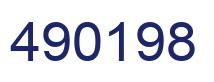 Number 490198 blue image