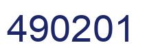 Número 490201 imagen azul