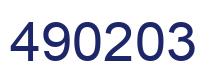 Número 490203 imagen azul