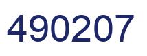 Número 490207 imagen azul