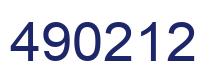 Número 490212 imagen azul