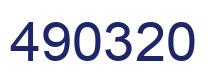 Number 490320 blue image
