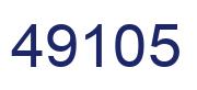 Number 49105 blue image
