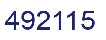 Número 492115 imagen azul