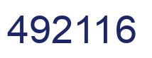 Número 492116 imagen azul