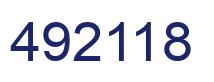 Número 492118 imagen azul