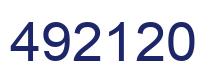 Número 492120 imagen azul
