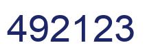 Número 492123 imagen azul
