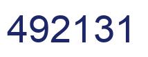 Number 492131 blue image