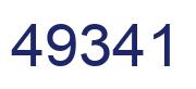 Número 49341 imagen azul