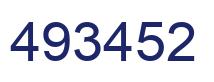 Number 493452 blue image
