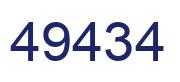 Número 49434 imagen azul