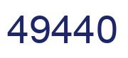 Número 49440 imagen azul