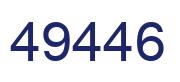 Número 49446 imagen azul