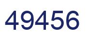 Número 49456 imagen azul