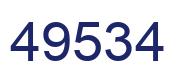 Número 49534 imagen azul