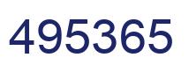 Number 495365 blue image