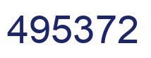 Number 495372 blue image