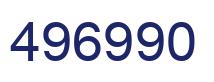 Number 496990 blue image