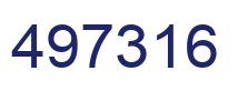 Number 497316 blue image